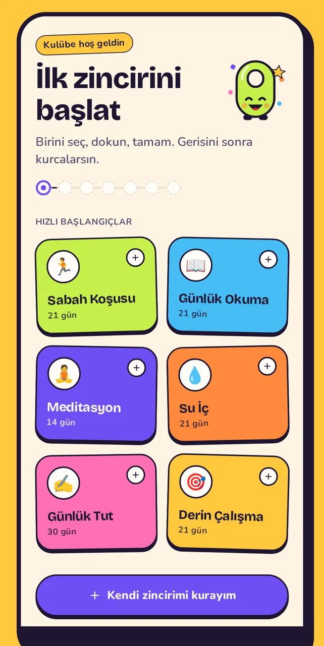 Start with one tap.